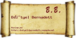 Bátyel Bernadett névjegykártya